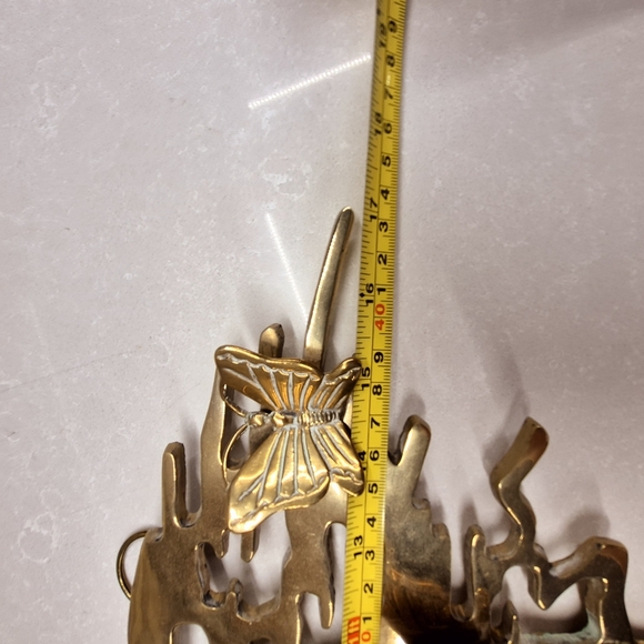 Gold Metal Tree Sculpture with Butterflies - Picture 8 of 9